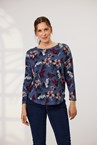 ELLA TOP - denim flor